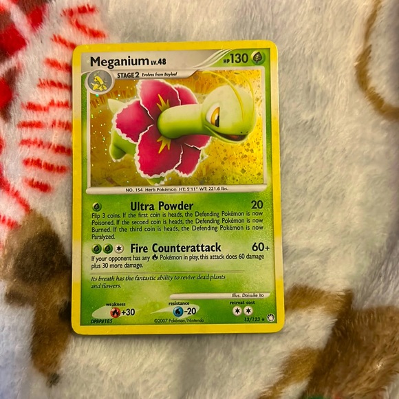 2007 Pokemon Meganium Lv. 48 13/123 - Picture 1 of 2